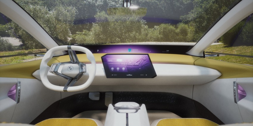 Cockpit of the concept car ‘BMW Vision Neue Klasse’ presented by BMW (source: BMW AG)