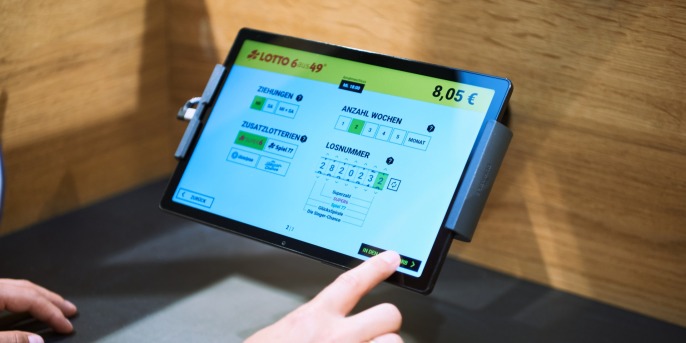 Person mit einem Tablet 