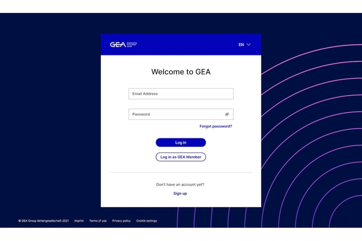 Centralised login to the GEA portal and all integrated digital applications
