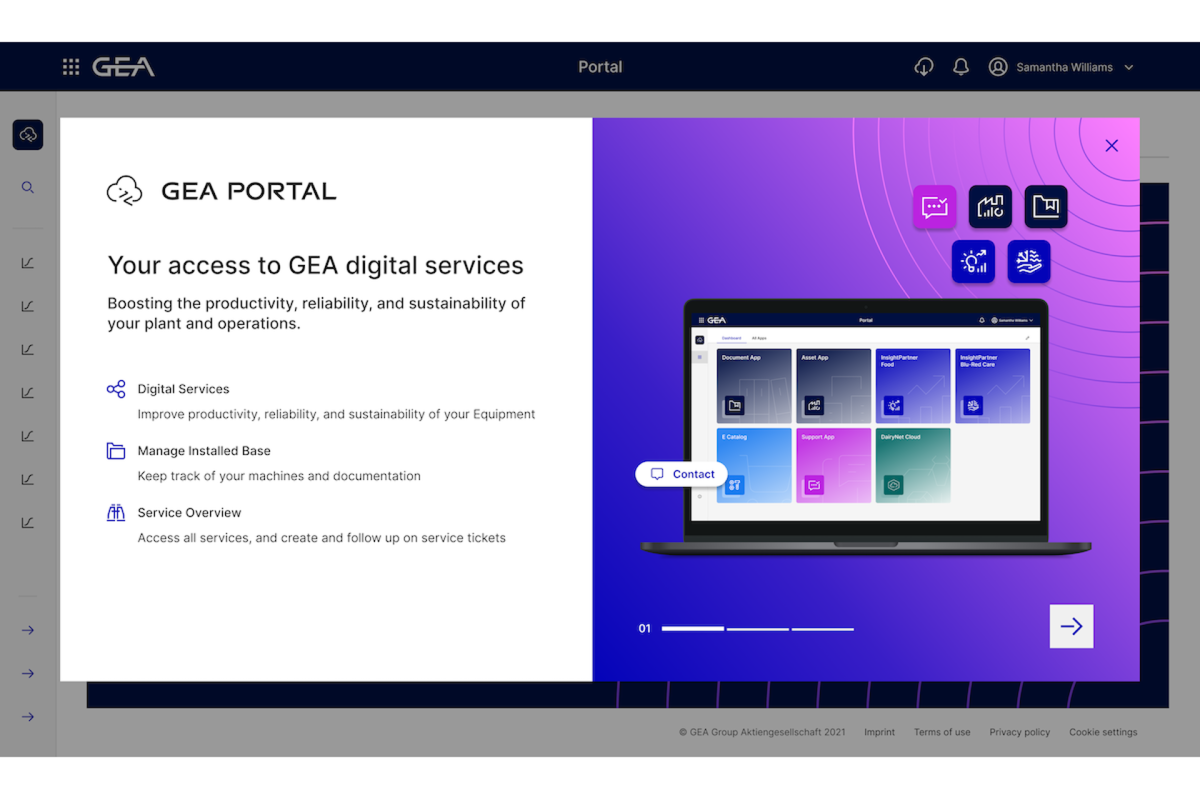 Welcome Guide when you first log in, introducing you to the most important portal functions