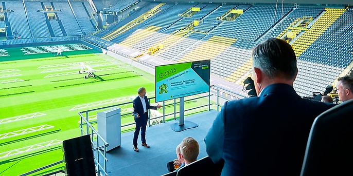 Foto aus dem Fußballstadion
