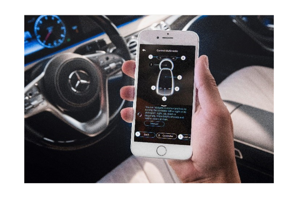 Foto der Mercedes Benz App