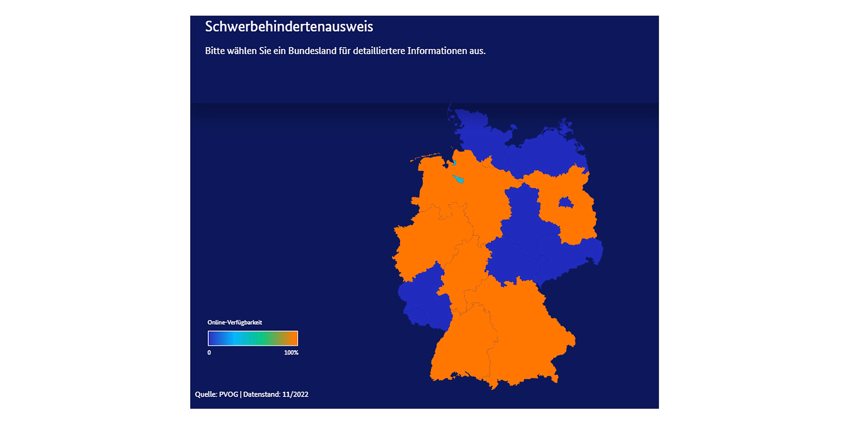 OZG Dashboard Leistung Schwerbehindertenausweis OZG Dashboard Leistung Schwerbehindertenausweis