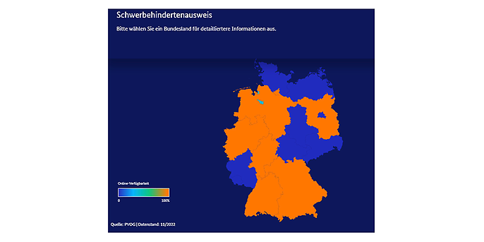 OZG Dashboard Leistung Schwerbehindertenausweis