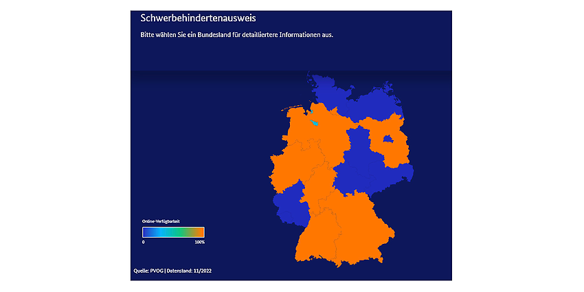 OZG Dashboard Leistung Schwerbehindertenausweis