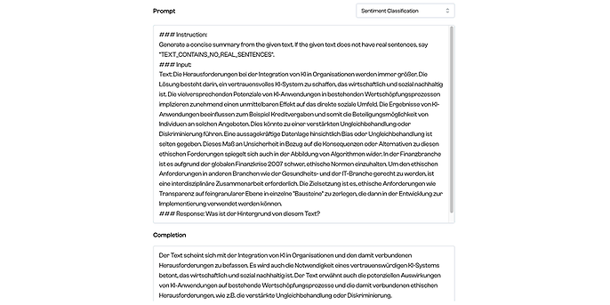 Abbildung 2: Maschinelle Zusammenfassung von „Was ist der Hintergrund von diesem Text?“ für den „Hintergrund“ Abbildung 2: Maschinelle Zusammenfassung von „Was ist der Hintergrund von diesem Text?“ für den „Hintergrund“