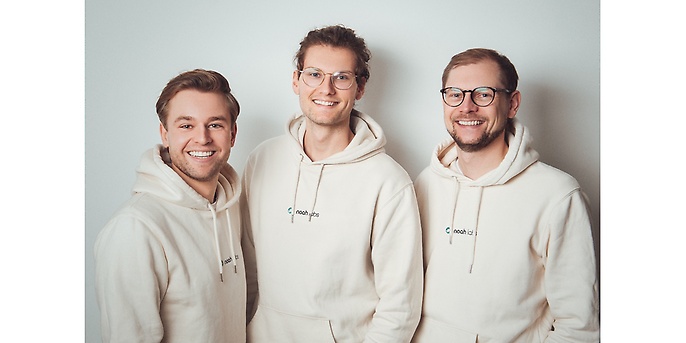 Die Co-Founder von Noah Labs v.l.n.r.: Dr. Leonhard Riehle, Marcus Hott und Oliver Piepenstock (Quelle: Noah Labs)