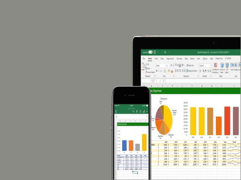 Tablett und Smartphone mit geöffnetem Dashboard