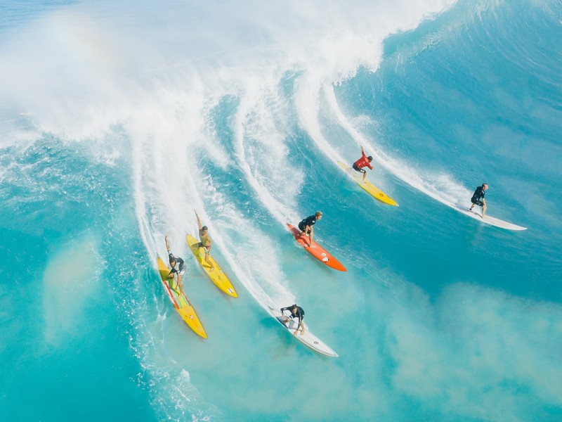 People Surfing