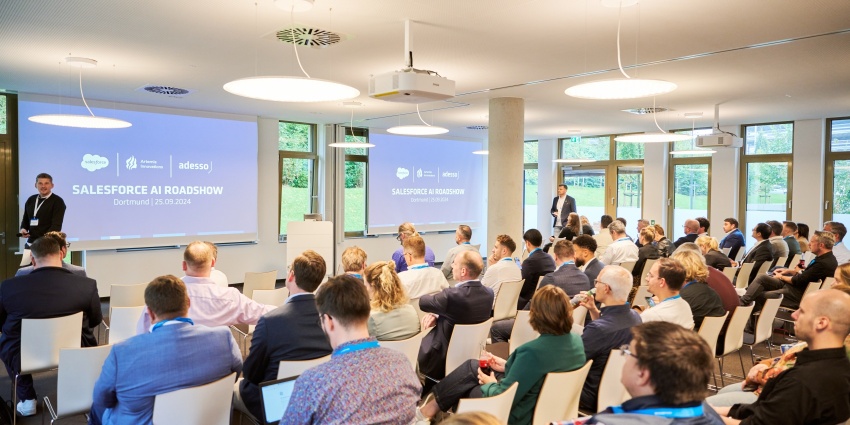 Impressionen von der Roadshow mit adesso und Salesforce