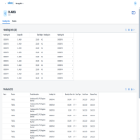 Detailansicht der Handling Units und Produkte auf einem Platz