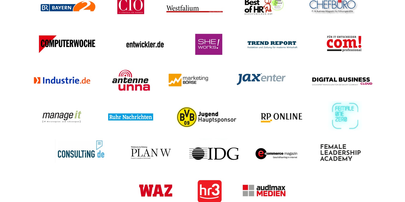Logos von Magazinen