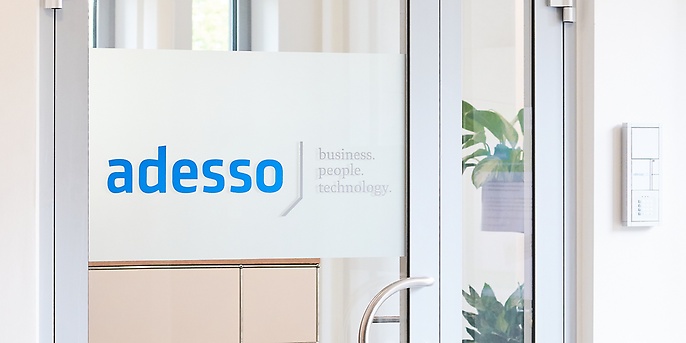 adesso door in one of the offices