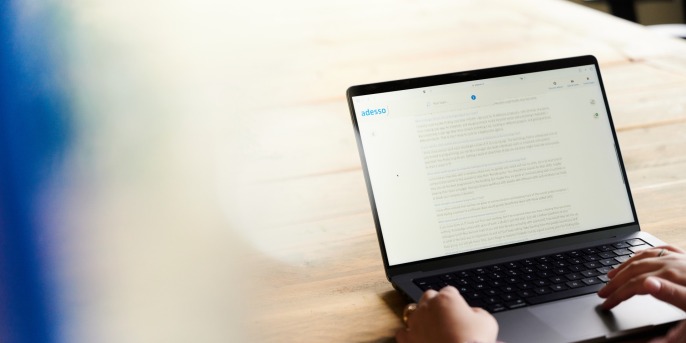 Blog auf Laptop