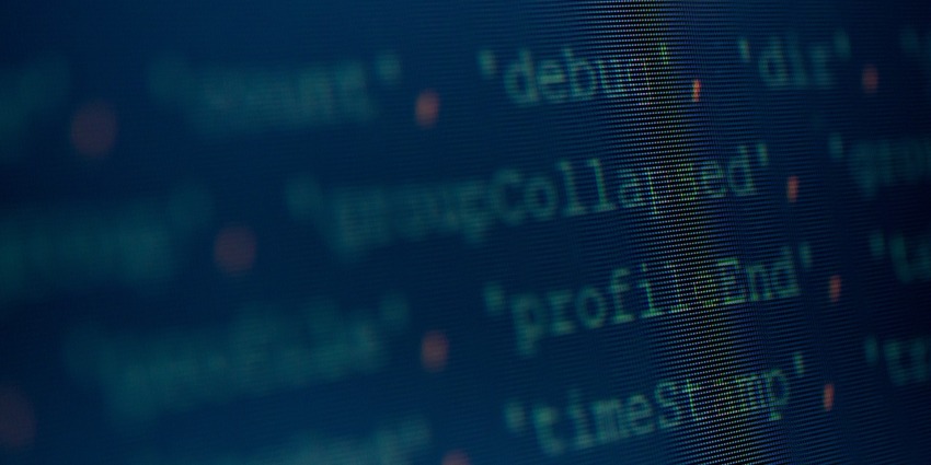 Code auf einem Bildschirm
