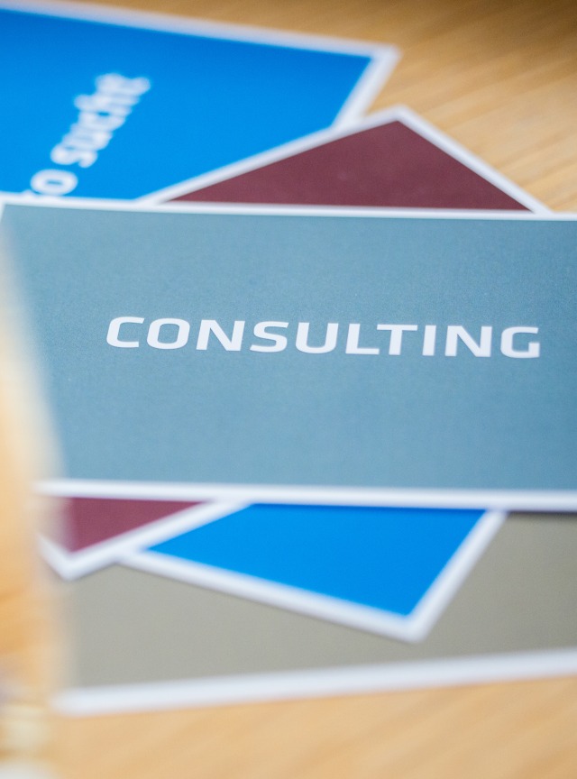 Card with the label "consulting"