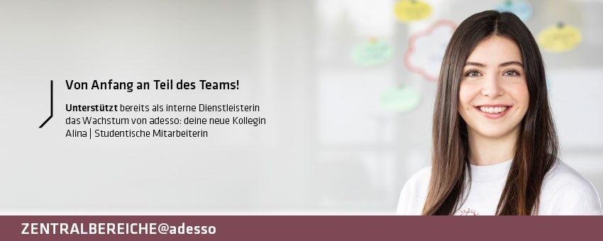 Stellenangebot Werkstudent W M D Im Bereich Buro Und Eventmanagement Bei Adesso Se Jobportal