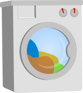 volle Waschmaschine